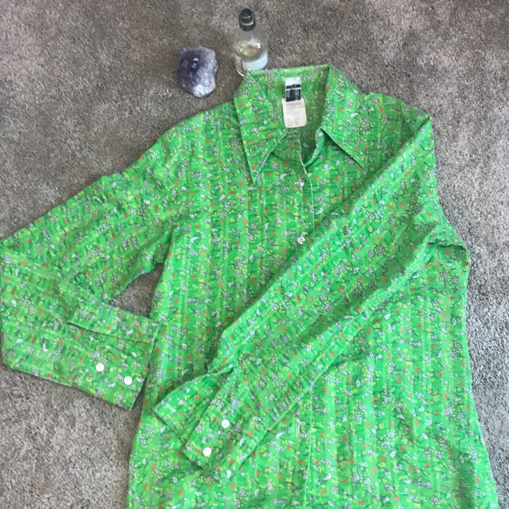 Green vintage blouse